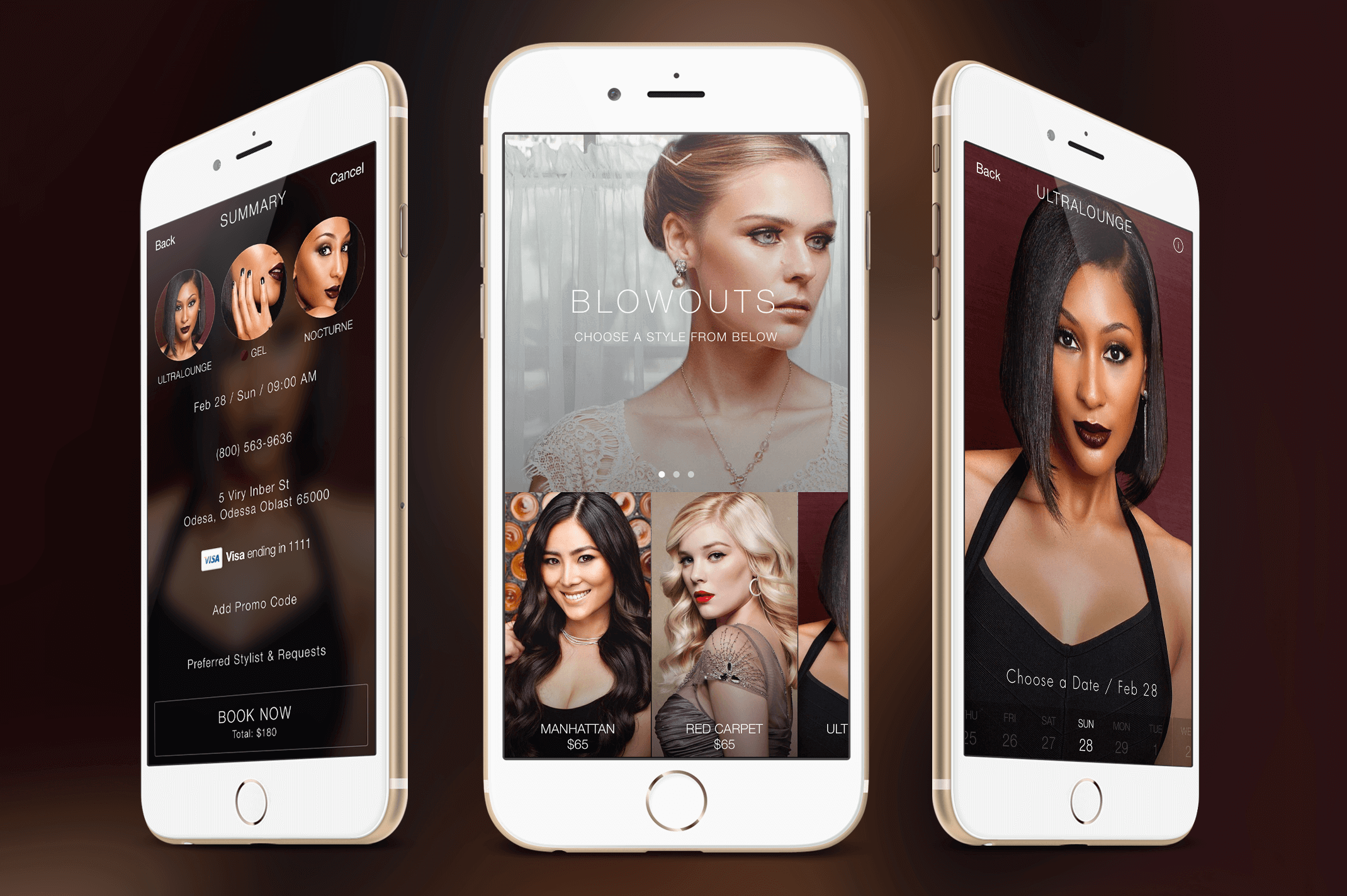 Blownaway On-demand Beauty App • Project by Reinvently Mobile Agency