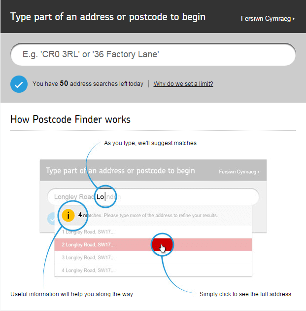 postcode finder